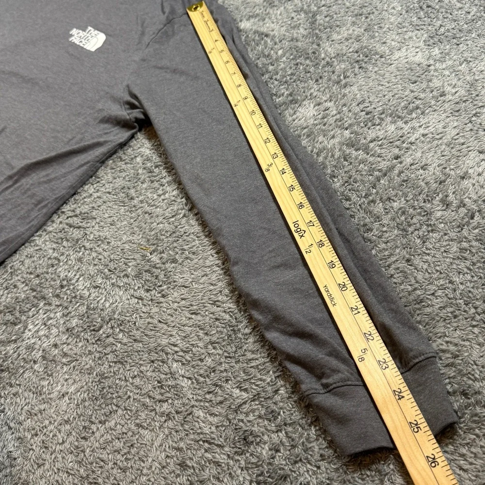 The North Face Long Sleeve Graphic T-Shirt Mens XXL Gray Mountain Circular Tee